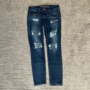 Distressed jeans